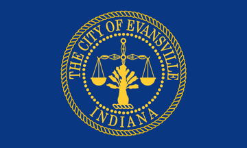 [Flag of Evansville, Indiana]