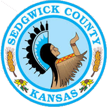 [seal of Sedgwick County, Kansas flag]