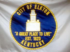 [Flag of Elkton, Kentucky]