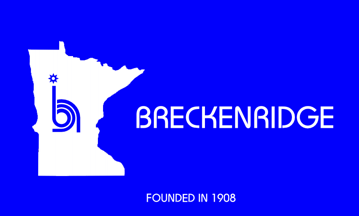 [flag of Breckenridge, Minnesota]