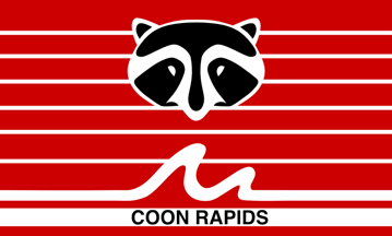 [flag of Coon Rapids, Minnesota]