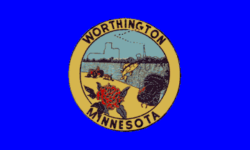 [flag of Worthington, Minnesota]