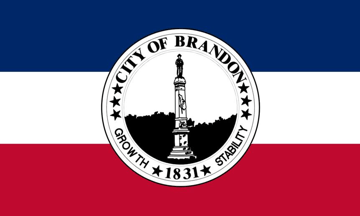 [flag of Brandon, Mississippi]
