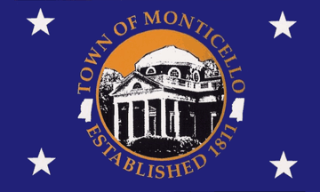 [flag of Monticello, Mississippi]