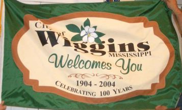 [Centennial flag of Wiggins, Mississippi]