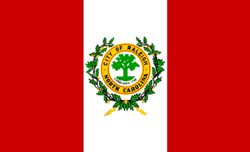 [Front of Flag of Raleigh, North Carolina]