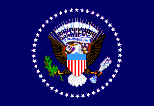 [Presidential flag]