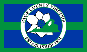 [Flag of Page County, Virginia]