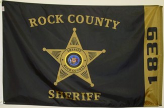 [Rock Co. Sheriff, Wisconsin flag]
