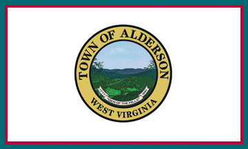 [Flag of Alderson, West Virginia]