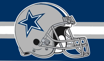 [Dallas Cowboys fan helmet flag]