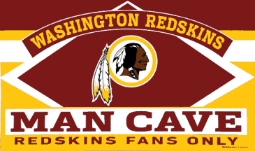 [Washington Redskins 'Man Cave' flag]