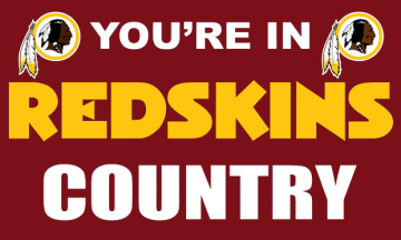 [Redskins Country flag]