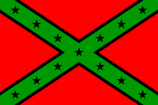 [Black, Red and Green Rebel Flag]