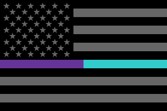 [Thin Purple-Teal Line flag]