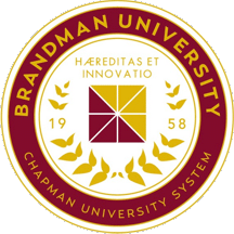 [Seal of Brandman University]