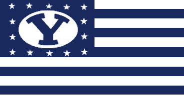 [Flag of Brigham Young University, Utah]