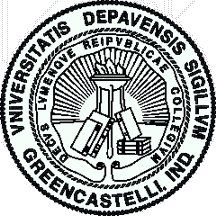 [DePauw University seal]