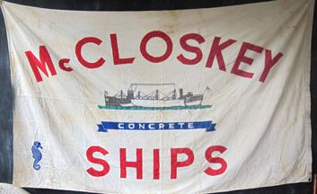[McCloskey ship builder banner flag]