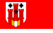 flag of Kluczbork, Poland
