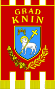 Flag/Gonfalon of Knin, Croatia