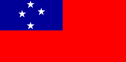 [ Erroneous 1948 version of the Samoan flag ]