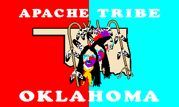 [Apache Tribe - Oklahoma (U.S.) flag]
