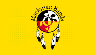 [Mackinac Bands of Chippewa and Ottawa Indians, Michigan flag]