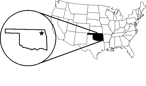 [Miami - Oklahoma map]