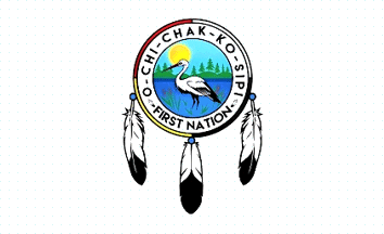 [O-Chi-Chak-Ko-Sipi First Nation, Manitoba flag]