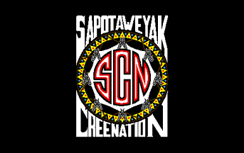 [Sapotaweyak Cree Nation flag]