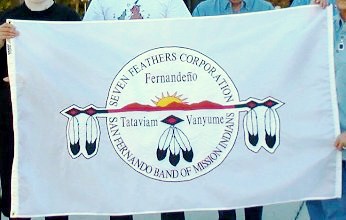 [San Fernando Band of Mission Indians flag]