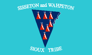 [Sisseton & Wahpeton Sioux - North Dakota & South Dakota flag]