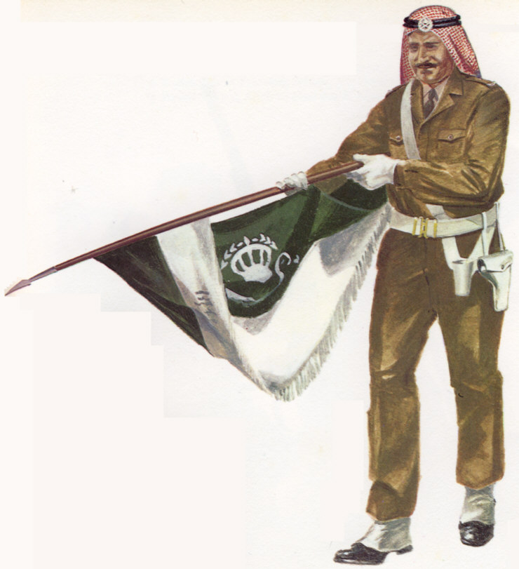 Jordan Flag Arab Revolt Navy Air Force Army Royal Prince Emir Transjordan  Wihda