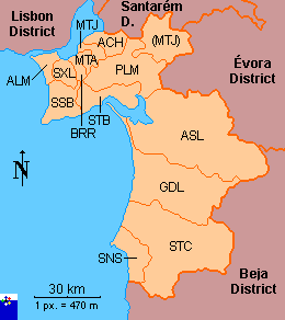 Mapa MICHELIN Setúbal - mapa Setúbal - ViaMichelin